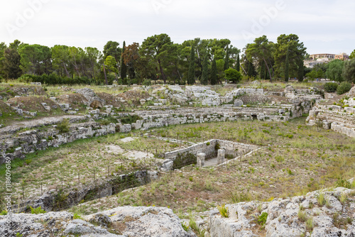 Neapolis Archaeological Park in Syracuse, Sicily photo