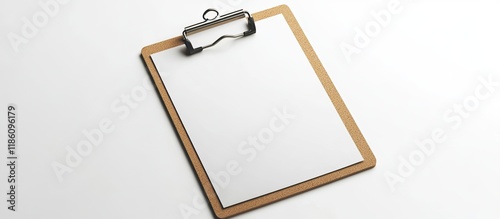 classic clipboard on a whit...