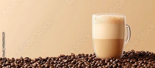 A cup of fragrant coffee wi...