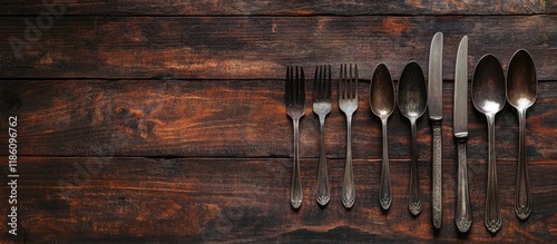 Rustic cutlery used for eat...