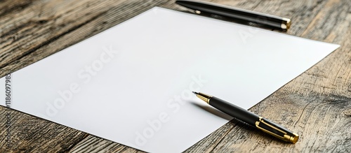 Blank white paper and a pen...