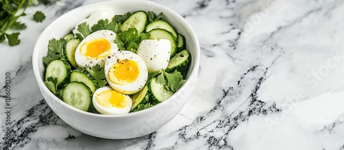 Healthy bowl featuring cucu...