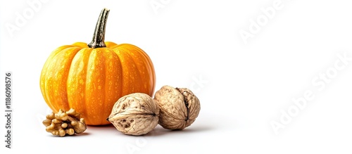Decorative small pumpkin an...