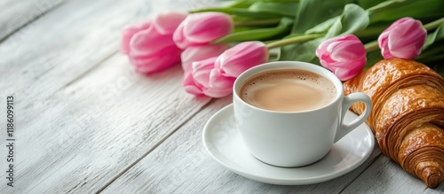 A lovely cup of coffee croi...
