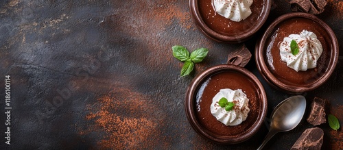 Chocolate pudding souffle w...