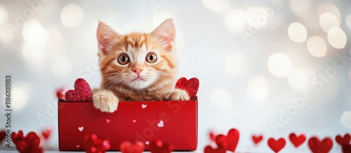 Adorable ginger cat playing...