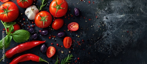 Background of healthy food ...