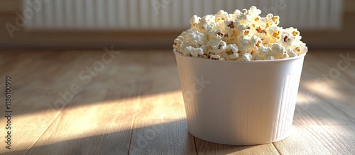 White bucket filled with po...