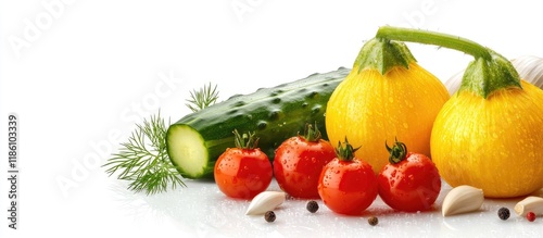 Yellow dill umbrellas two g...