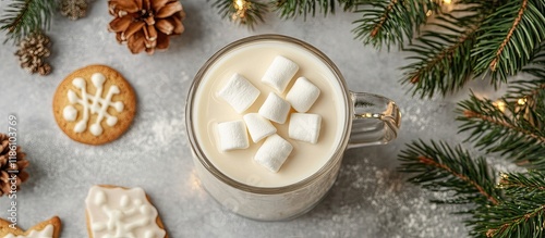 Christmas white drink eggno...