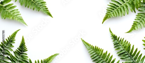 Tropical summer fern branch...