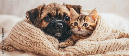 A Brussels griffon puppy an...