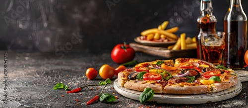 Burger pizza homemade fast ...