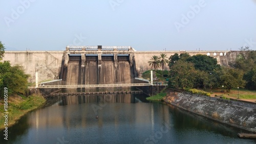 Malampuzha dam water reservoir, Palakkad, Kerala India 