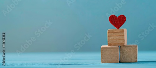 I LOVE YOU wooden blocks ad...