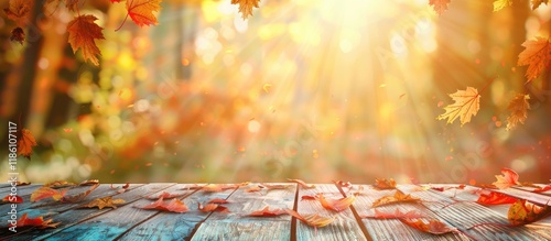 Empty wooden surface with v...