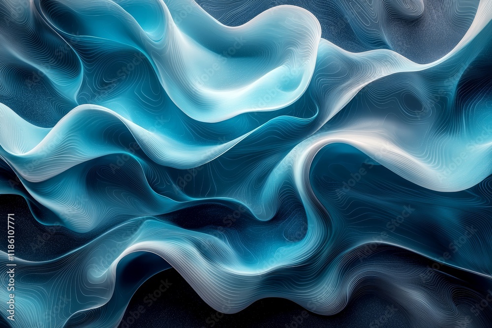 A vivid 3D rendering of a terrain featuring vibrant colors and a fluid-like flow A vivid 3D rendering of a terrain featuring vibrant colors and a fluid-like flow