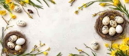 Easter background featuring...