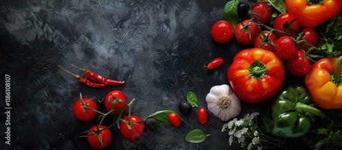 Background of healthy food ...