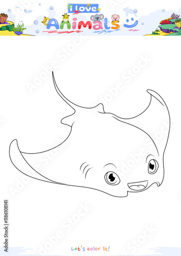 Lets color it Stingray cartoon