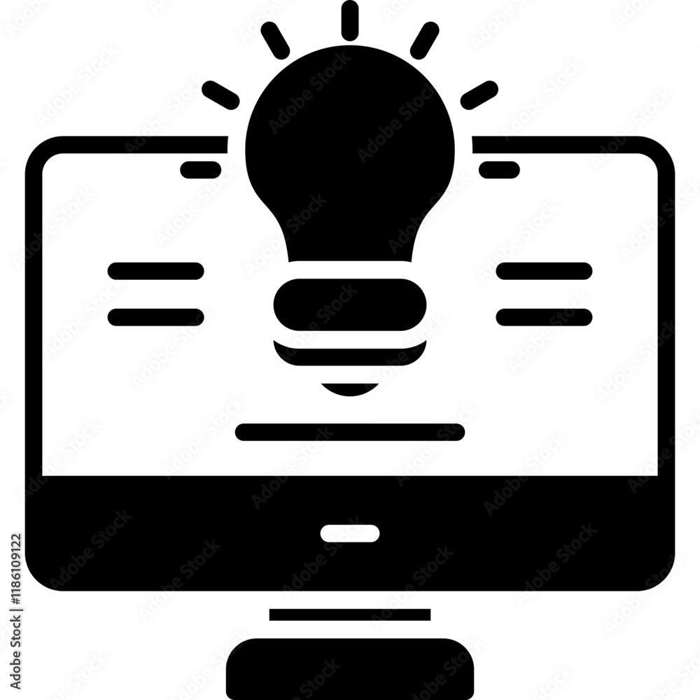 Computer Idea Icon Computer Idea Icon
