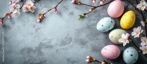 Easter eggs and cherry blos...