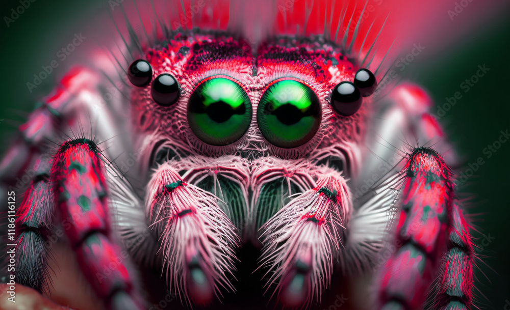 Close-Up of a Jumping Spider Close-Up of a Jumping Spider