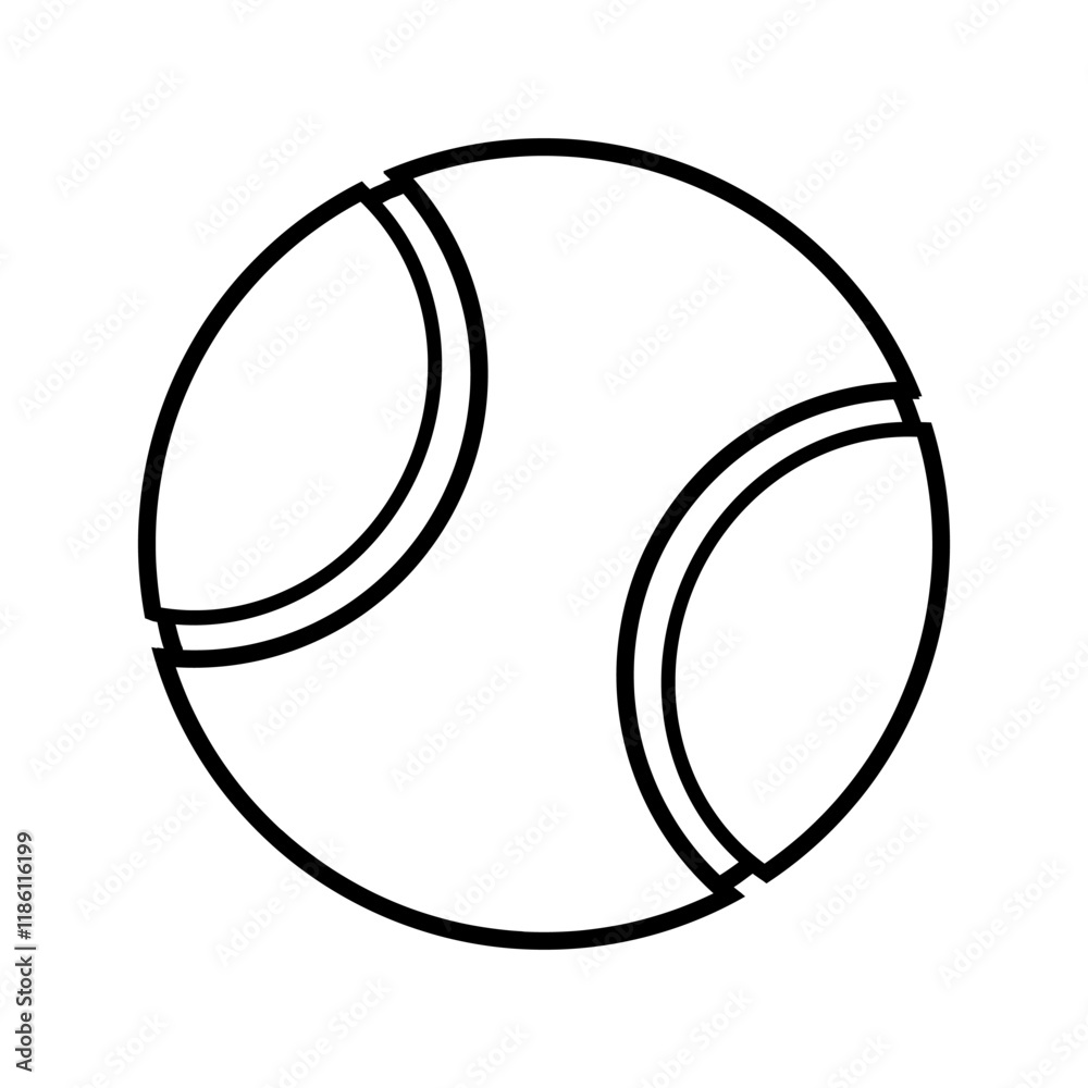 Hand drawn doodle Tennis ball icon. Sport equipment for athletes, play tennis concept, banner, advertising. Vector illustration isolated on white background Hand drawn doodle Tennis ball icon. Sport equipment for athletes, play tennis concept, banner, advertising. Vector illustration isolated on white background