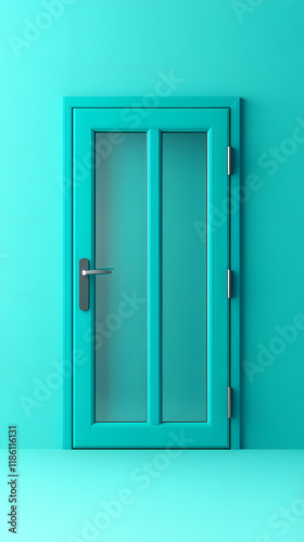 Modern double door design contemporary space interior architecture minimalist environment straight-on view stylish entryway concept