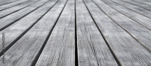 Gray wooden boardwalk with ...