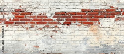 A brick wall featuring both...