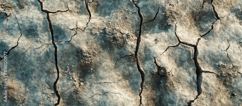 Infertile dry cracked terra...