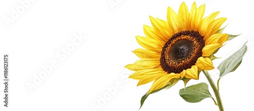 beautiful single sunflower ...