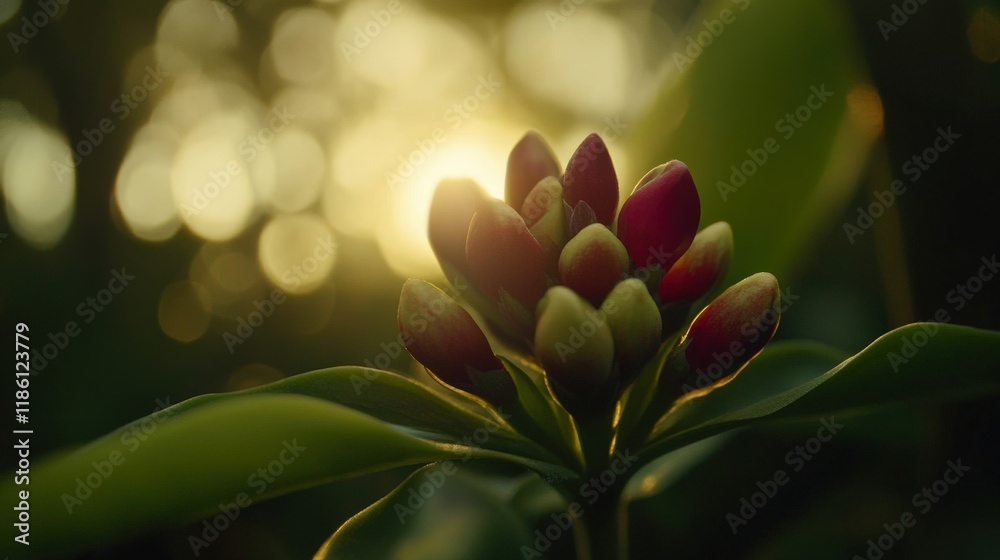 Obraz premium Macro Shot of Lavender Flower with Soft Bokeh and Natural Light at Sunrise