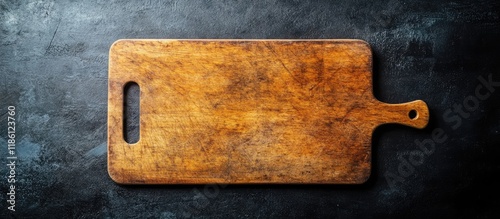 Empty rectangular wooden cu...