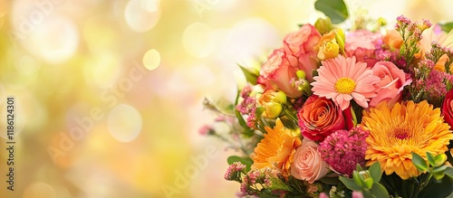 Vibrant flower bouquet with...