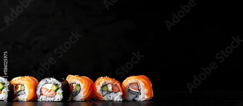 Sushi rolls maki and nigiri...