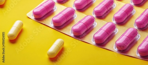 Coconut leaves with a blue ...