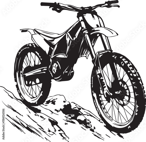 illustration of a motorcycle