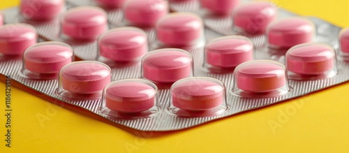 Coconut leaves with a blue ...