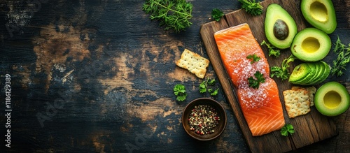 Top view of a delicious fre...