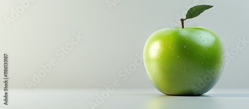 green apple and empty. with...