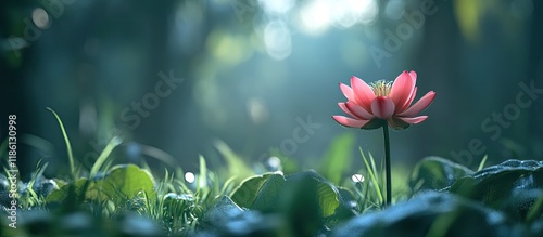a delicate flower bloom in ...