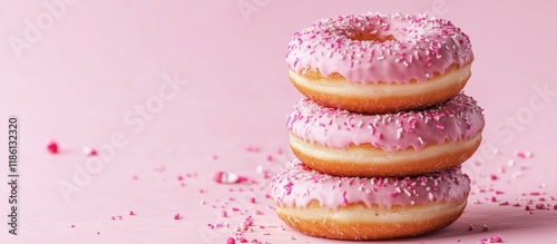 Pink donuts delightful brea...