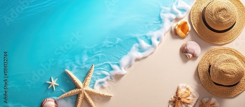 Summer vacation theme Backg...