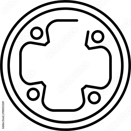 Bike Chainring Guard Icon