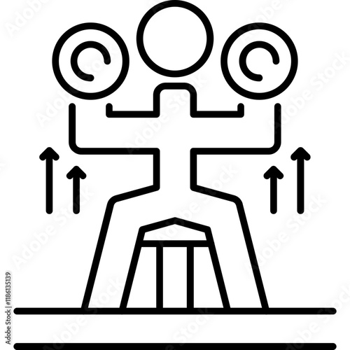 Shoulder Press Icon
