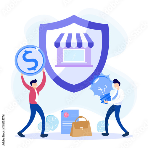 Illustration vector graphic cartoon character of franchise