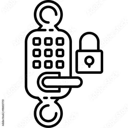 Keyless Entry Pad Icon