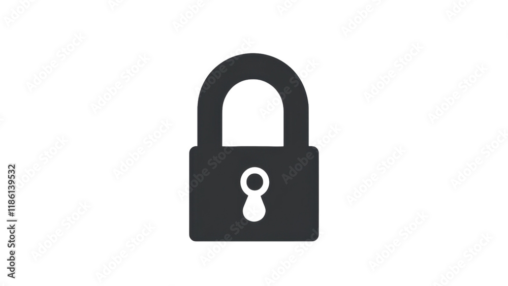 Minimalist unlock icon design, black outline on clean white background, sleek and modern aesthetic, ideal for user interface applications Minimalist unlock icon design, black outline on clean white background, sleek and modern aesthetic, ideal for user interface applications